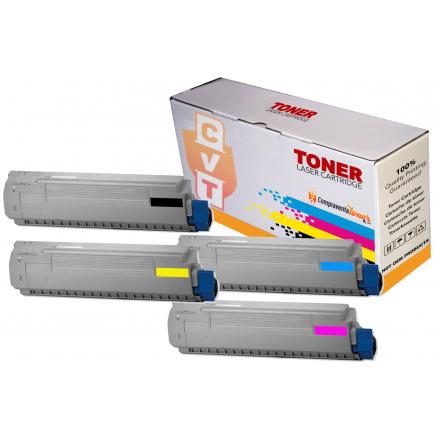 Compatible Pack 4 OKI C831 / C841 Cartuchos de Toner