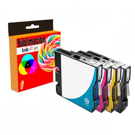 Compatible Pack 4 Ricoh GC21 Cartuchos de Tinta Sublimacion