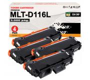 Compatible Pack 4 Samsung 116L / MLT-D116L Negro Toner para Samsung Xpress M2620 M2625 M2626 M2675 M2676 M2820 M2825 M2826 M2830