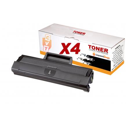 Compatible Pack 4 Samsung ML1660 / SCX3200 / MLT-D1042S Negro Cartuchos de Toner