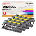 Compatible Pack 4 Tambores Brother DR230 / DR-230CL Drum para DCP-9010, HL-3040, 3045, 3070, 3075 MFC-9120, 9125, 9320, 9325