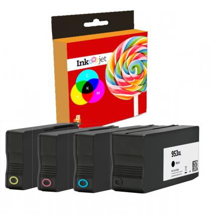 Compatible Pack 4 Tintas HP 953XL VB Negro, Cyan, Magenta, Amarillo