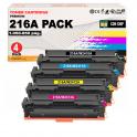 Compatible Pack 4 Toner HP W2410A W2411A W2412A W2413A 216A (CON CHIP) para HP Color LaserJet Pro M155, M182, M183