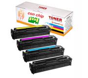 Compatible Pack 4 Toner HP W2410A W2411A W2412A W2413A 216A (CON CHIP) para HP Color LaserJet Pro M155, M182, M183