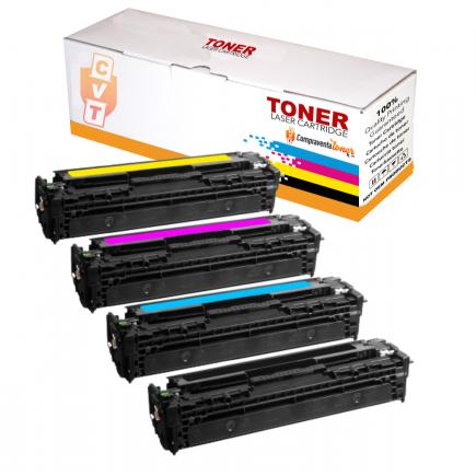 Compatible Pack 4 Toner HP W2410A W2411A W2412A W2413A 216A (SIN CHIP) para HP Color LasertJet Pro M155, M182, M183