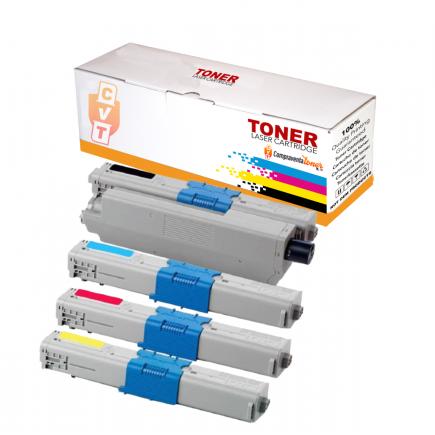 Compatible Pack 4 Toner Oki C310 / C330 / C331 / C510 / C530 / C531 / MC351 / MC352 / MC361
