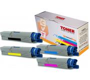 Compatible Pack 4 Toner Oki C3300 / C3400 / C3450 / C3600