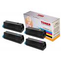 Compatible Pack 4 Toner Oki C5100 / C5200 / C5400 / C5250 / C5450 / C3100 / C3200