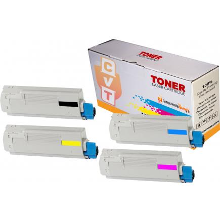 Compatible Pack 4 Toner Oki C532 / C542 / MC573 / MC563