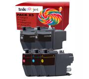 Compatible Pack 5 Brother LC3219XL / LC-3219 Cartuchos de Tinta