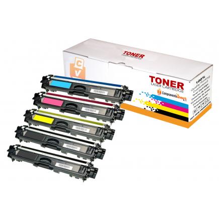 Compatible Pack 5 Brother TN241 / TN245 / TN242 / TN246 Cartucho de Toner