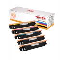 Compatible Pack 5 Canon 729 X2 Negro + C-M-Y Cartucho de Toner