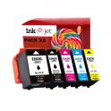 Compatible Pack 5 Epson 202XL Cartuchos de Tinta para XP6000, XP6005, XP6100, XP6105