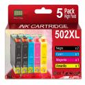 Compatible Pack 5 Epson 502XL Cartuchos de Tinta para XP5100, X5105, XP5115, XP5150, XP5155, WF2860, WF2865, WF2880, WF2885
