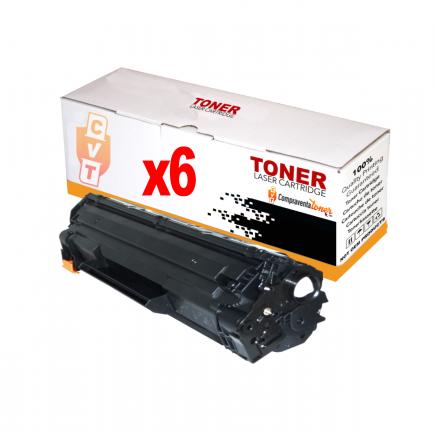 Compatible Pack 6 Canon 725 / 712 / 713 / 726 Negro Cartuchos de Toner