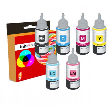 Compatible Pack 6 Epson T6731 / T6732 / T6733 / T6734 / T6735 / T6736 Botellas de Tinta