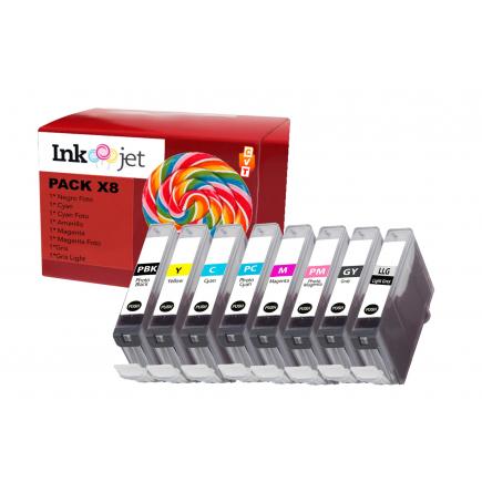 Compatible Pack 8 Canon CLI42 / CLI-42 Cartuchos de Tinta