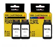 Compatible Pack Canon PG540XL Negro X2 + CL541XL Tricolor Cartuchos de Tinta