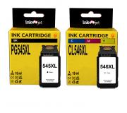 Compatible Pack Canon PG545XL Negro + CL546XL Tricolor Cartuchos de Tinta