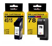 Compatible Pack HP 15 C6615DE Negro + HP 78 C6578AE Tricolor Cartuchos de Tinta