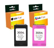 Compatible Pack HP 305XL Negro + Tricolor Cartucho de Tinta