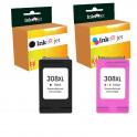 Compatible Pack HP 308XL Negro + HP 308XL Tricolor Cartuchos de Tinta Alta Capacidad / Jumbo