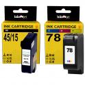 Compatible Pack HP 45 51645AE Negro + HP 78 C6578AE Tricolor Cartuchos de Tinta