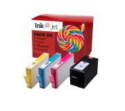 Compatible Pack HP 934XL Negro + HP 935XL Cyan, Magenta, Amarillo Cartuchos de Tinta