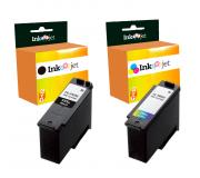 Compatible Pack PG595XL Negro + CL586XL Tricolor Cartuchos de Tinta para Pixma TS 4150i TS 6550i TS 7550i