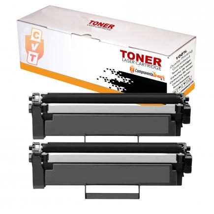 Compatible Pack x2 Brother TN1150 Negro Cartucho de Toner para Brother DCP L1640 / DCP L1642 / DCP L1660 / HL L1240 / HL L1242