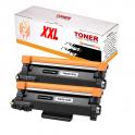 Compatible Pack x2 Brother TN2510XXL (5K) Negro Cartucho de Toner para HL-L2865DW / MFC-L2960DW / MFC-L2980DW
