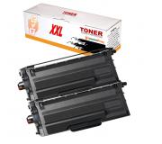 Compatible Pack x2 Brother TN3600XXL Negro Cartucho de Toner para Brother DCP-L5510 - HL-L5210 / L6210 / L6410 - MFC-L5710 / L6710 / L6910