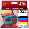 Compatible Pack x4 Brother LC-528XL / LC528XL Cartuchos de Tinta para Brother MFC-J6975DW MFC-J6977DW