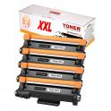 Compatible Pack x4 Brother TN2510XXL (5K) Negro Cartucho de Toner para HL-L2865DW / MFC-L2960DW / MFC-L2980DW
