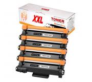 Compatible Pack x4 Brother TN2510XXL (5K) Negro Cartucho de Toner para HL-L2865DW / MFC-L2960DW / MFC-L2980DW