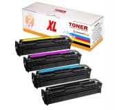 Compatible Pack x4 Canon 067H Cartuchos de Toner para I-Sensys LBP631Cw / LBP633Cdw / MF651Cw / MF655Cdw / MF657Cdw