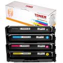 Compatible Pack x4 Canon 075H Cartuchos de Toner para Canon i-SENSYS LBP646Cdw / LBP647Cdw / MF664Cdw / MF667Cdw