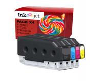 Compatible Pack x4 Epson T08N1 / T08N2 / T08N3 / T08N4 Cartuchos de Tinta Pigmentada para Epson WorkForce Enterprise AM-C400