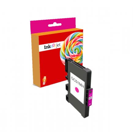 Compatible Ricoh GC51M Magenta Cartucho de Tinta Pigmentada 405864 para Ricoh SG3210, SG3210 DNw