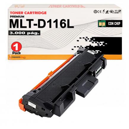 Compatible Samsung 116L / MLT-D116L Negro Cartucho de Toner para Samsung Xpress M2620 M2625 M2626 M2675 M2676 M2820 M2825 M2826 M2830