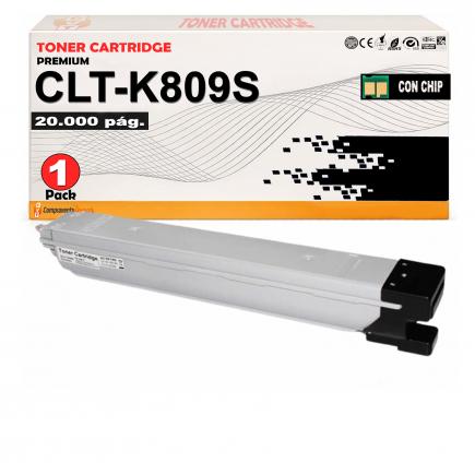 Compatible Samsung CLT-K809S Negro Cartucho de Toner SS607A para CLX9251, CLX9301 / Multiexpress C9201, C9251, C9301