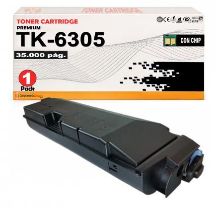 Compatible Toner Kyocera TK6305 / TK6307 / TK6308 / TK6309 - 1T02LH0NL1 Negro para TASKalfa 3500i, 4500i, 5500i