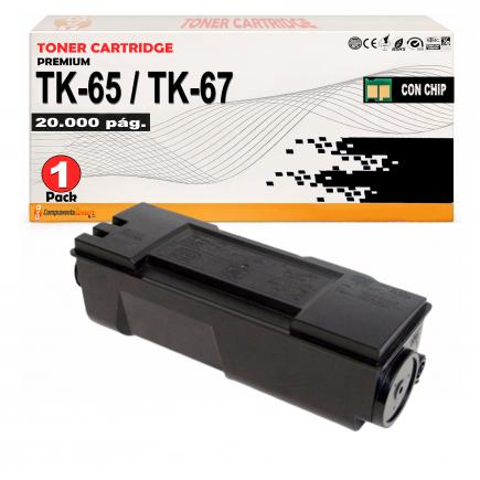 Compatible Toner Kyocera TK65 / TK67 - 370QD0KX Negro para FS-3820, FS-3830