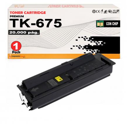 Compatible Toner Kyocera TK675 / TK-675 - 1T02H00EU0 Negro para KM2540, KM2560, KM3040, KM3060