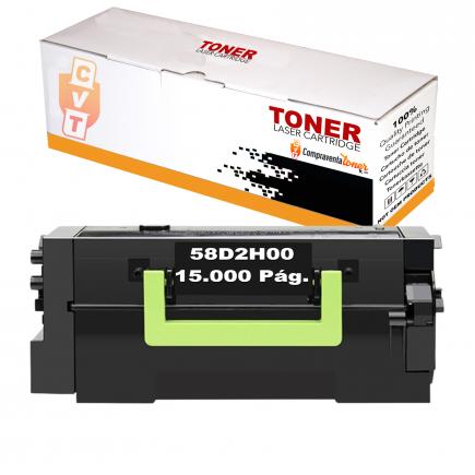 Compatible Toner Lexmark 58D2H00 (15K) MS725 MS821 MS822 MS823 MS825 MS826 MX721 MX722 MX822 MX726 Negro