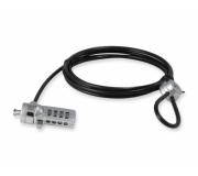 Conceptronic Candado de Combinacion con Correa de Acero Para Portátiles - Acero 4mm -  1.8M