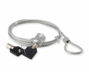 Conceptronic Candado de Llave con Correa de Acero Para Portátiles - Acero 4mm -  1.5M