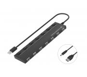 Conceptronic Hub USB-A 2.0 con 7x USB-A 2.0 - Interruptores de Encendido Individuales - Base Imantada