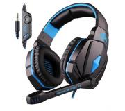 Coolsound G4 Auriculares Gaming con Microfono - Diadema Ajustable - Almohadillas Acolchadas - Controles en Cable - Cable de 2.10m