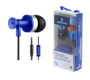 Coolsound Powerbass Auriculares Intrauditivos con Microfono - Carcasa Metalica - Control de Volumen - Cable de 1.20m